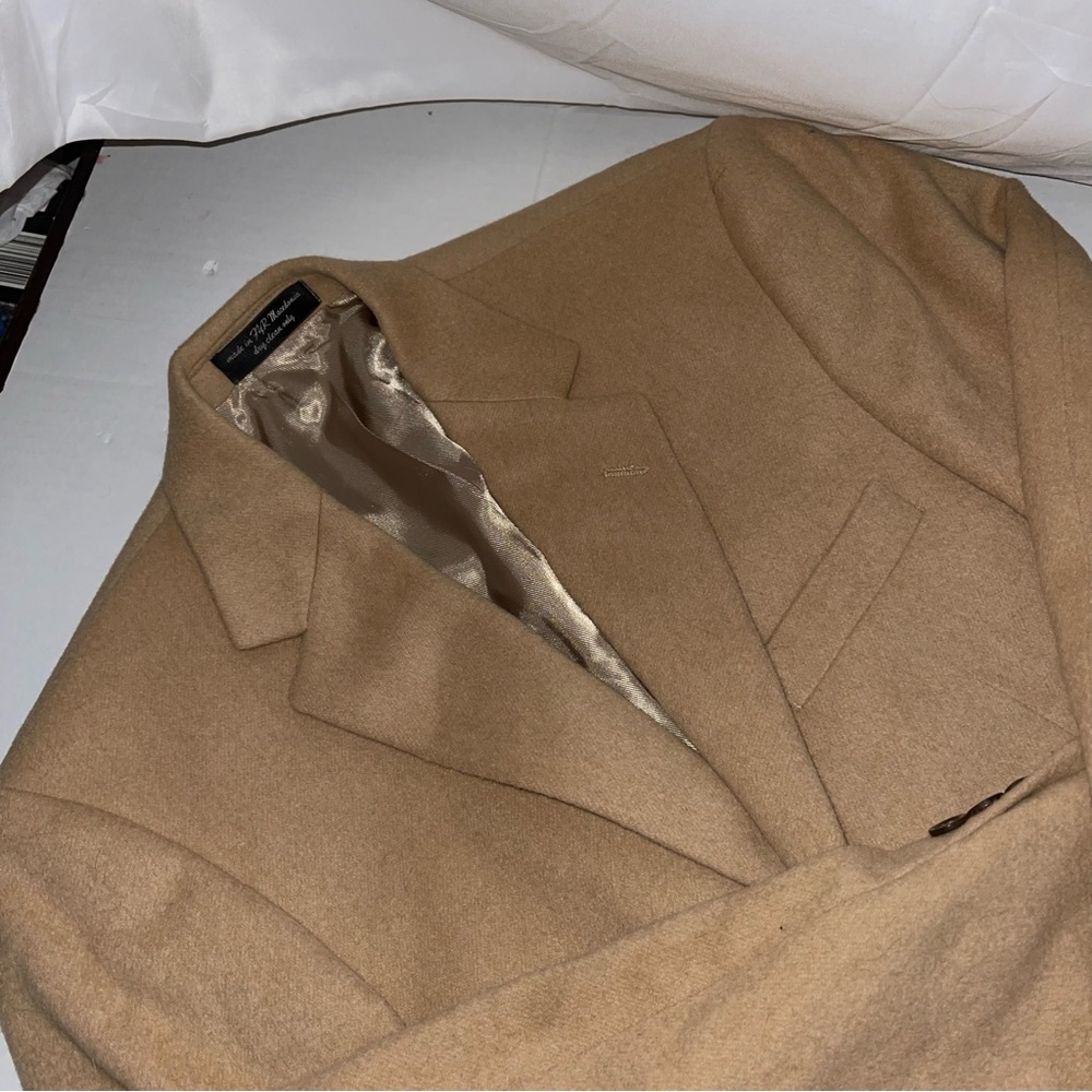 CHERESKIN Men's Tan Light Brown Camel Hair Blend Sports Coat